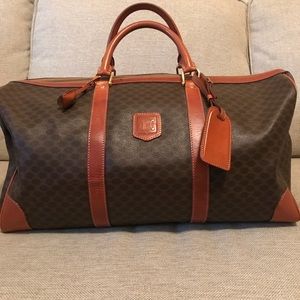 Sold 💸 Celine Macadam Brown Canvas Weekend Bag